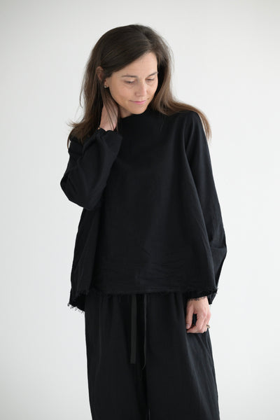 Long Sleeve Top in Black