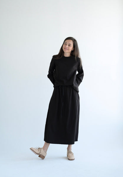 Long Sleeve Top in Chocolate