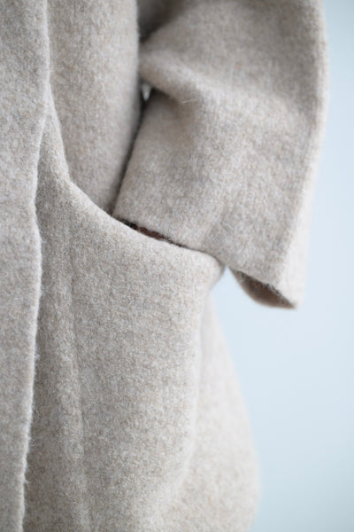 Double Face Coat in Oak