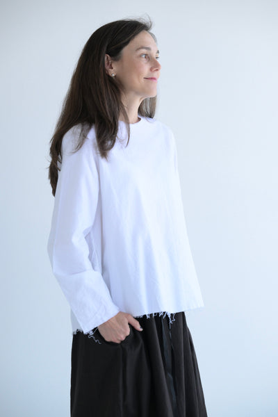 Long Sleeve Top in White