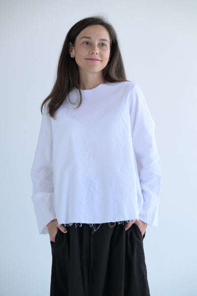 Long Sleeve Top in White