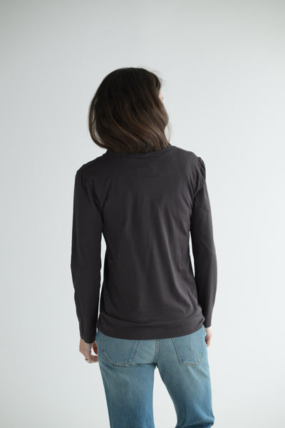 Long Sleeve Tee in Cafe Grey