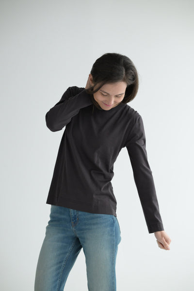 Long Sleeve Tee in Cafe Grey