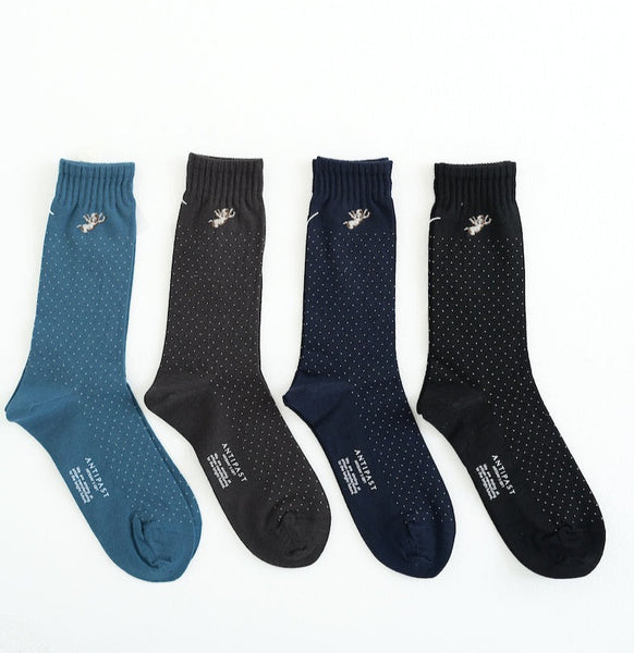 Pin Dot Socks - Navy