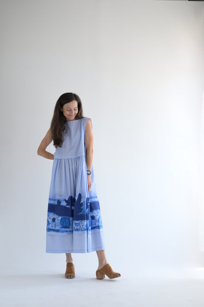 Potter Cotton Dress in Apron