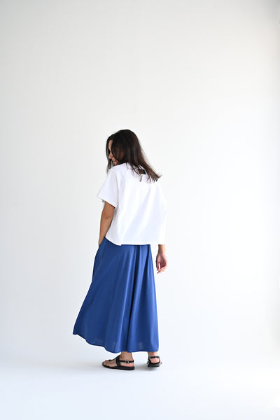 Halo Semi-Flare Skirt in Ultra Blue