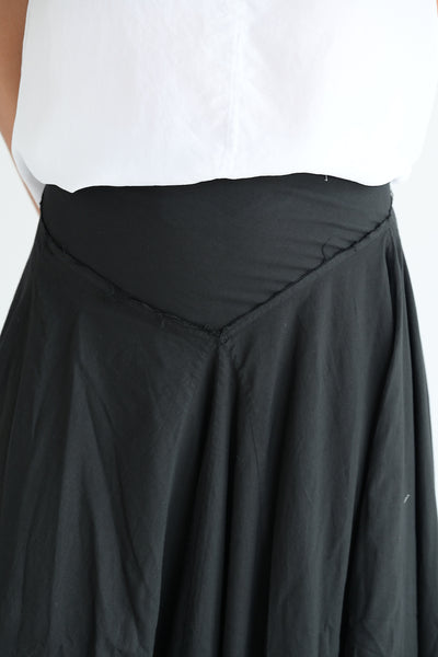 Poplin Skirt in Black