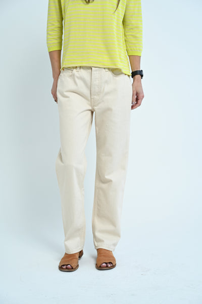 Slouch Jeans in Ecru