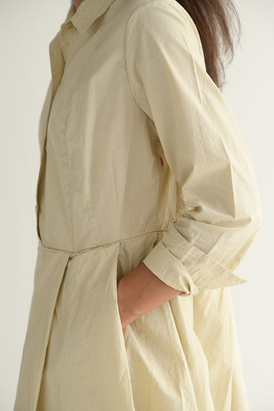 Dress Recit in Ecru Tafeta