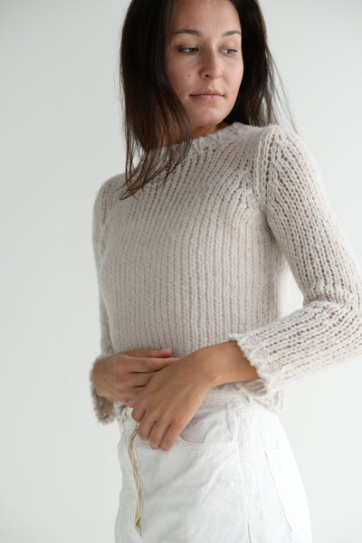 #150 Handknit Sweater in Sable