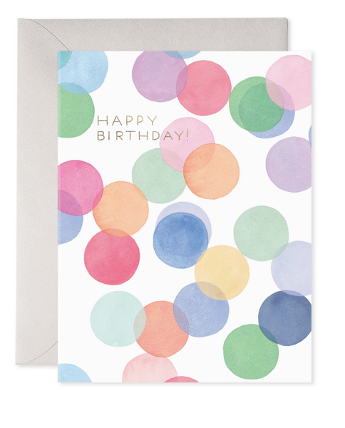 Falling Confetti Birthday Card