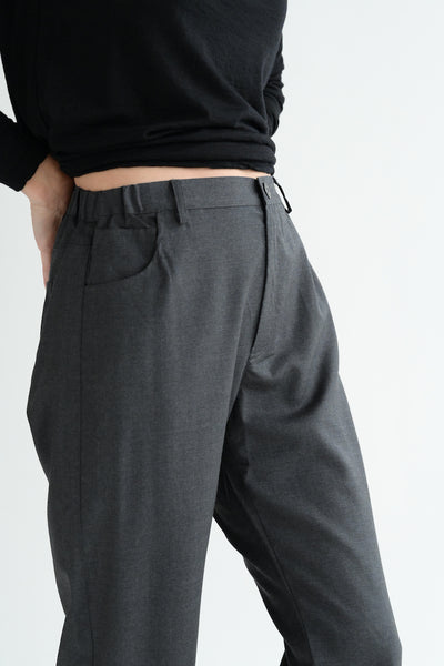 Lightweight Wool Pants in Charcoal