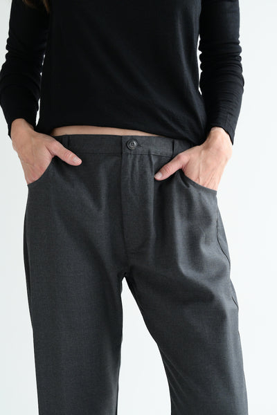 Lightweight Wool Pants in Charcoal
