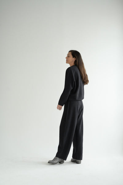Sequences Blouse in Charcoal