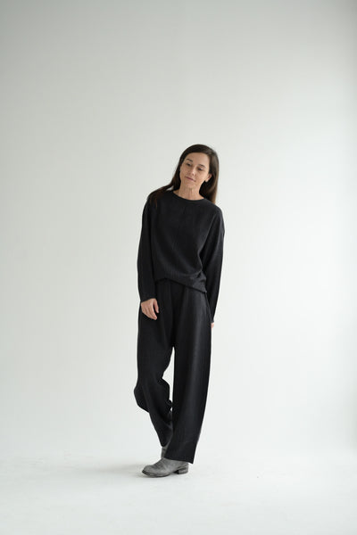 Sequences Blouse in Charcoal