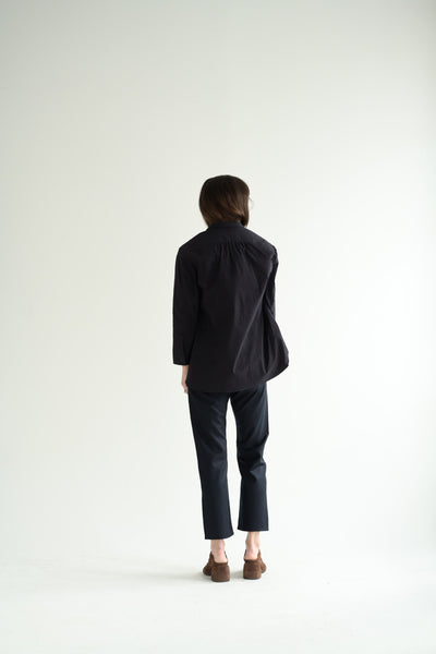 Vera Shirt in Burgundy Stripe