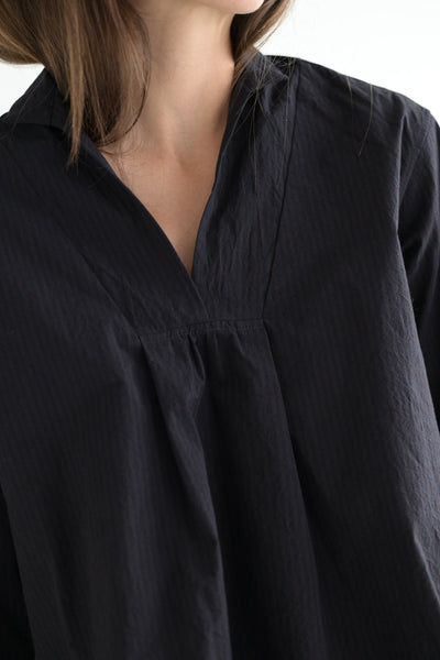 Vera Shirt in Burgundy Stripe
