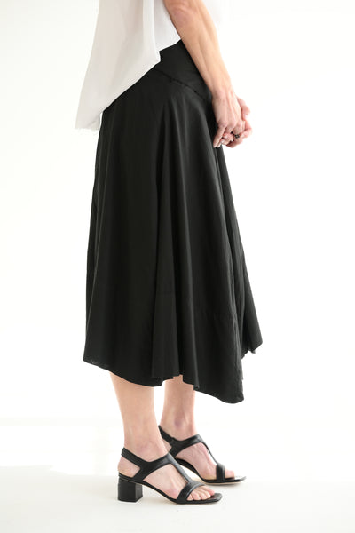 Poplin Skirt in Black
