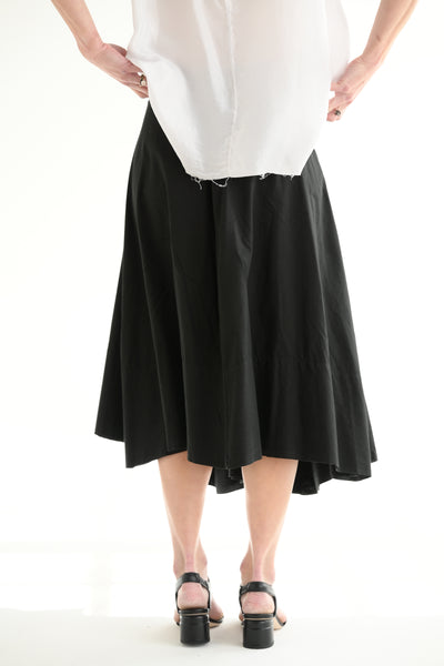 Poplin Skirt in Black