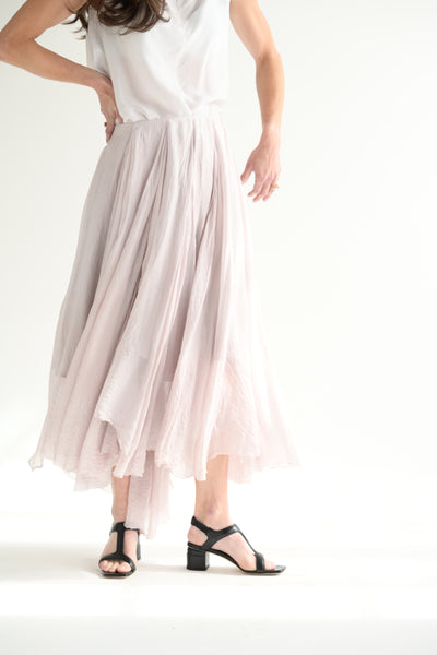 Silk Skirt in Pale Rose