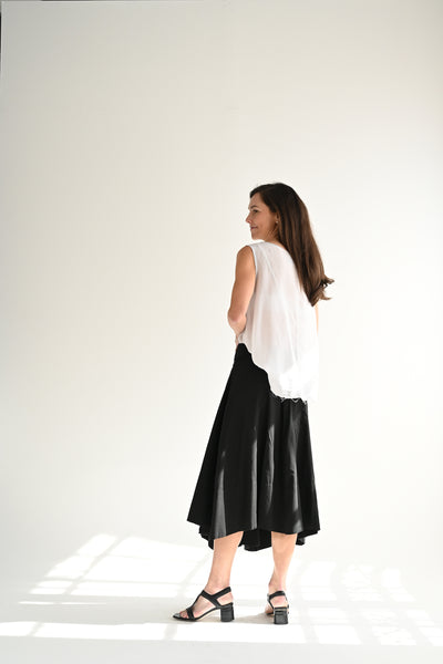 Poplin Skirt in Black