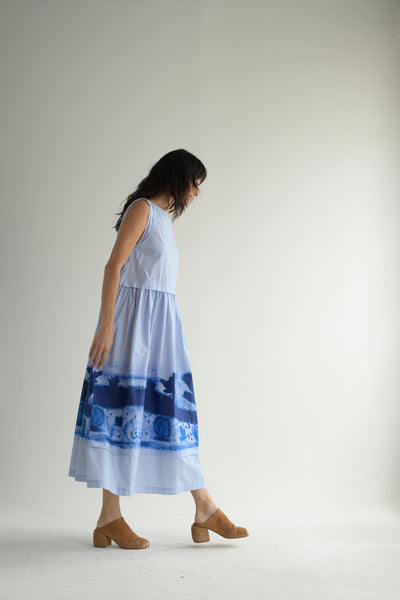 Potter Cotton Dress in Apron