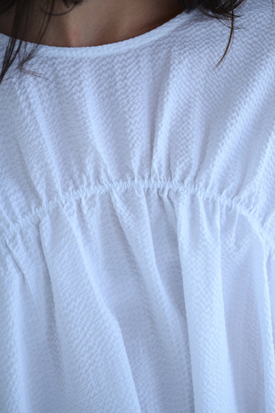 306 Shirt in White Seersucker