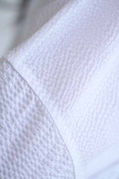 306 Shirt in White Seersucker