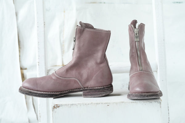 210WZ Front Zip Boot in Pinky Mauve