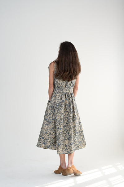 Apron Dress in Flower Print