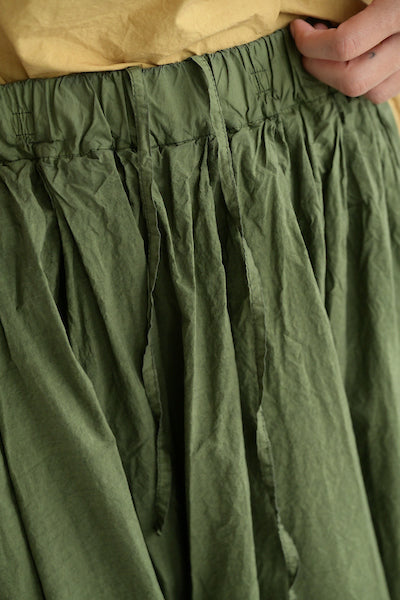 Pleated Short Skirt TC in Green