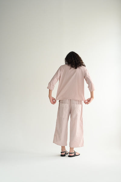Wide & Short Trousers TC in Pink