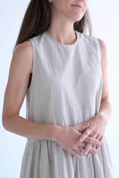 Dress in Mud Stripe