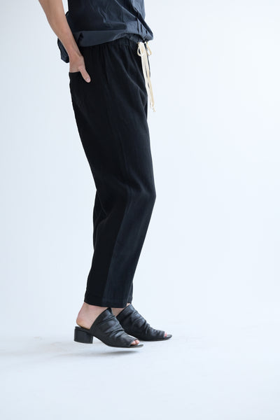 Black Linen Trousers