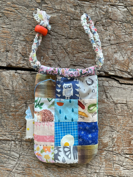 Drawstring  Pouch/Bag - Peace Signs