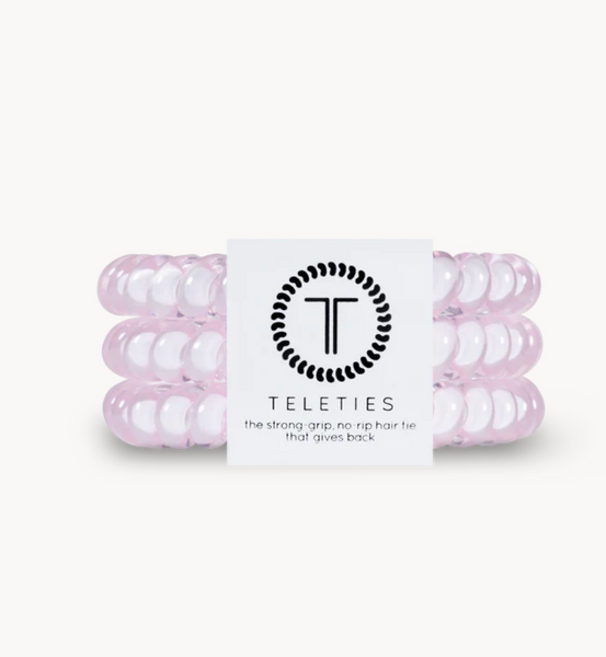 Small Teleties in Rose Water Pink