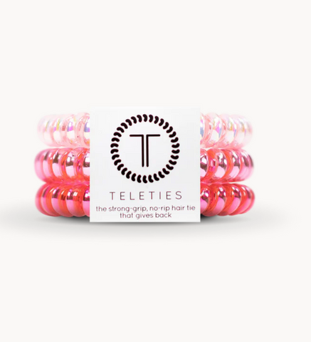 Small Teleties in Think Pink