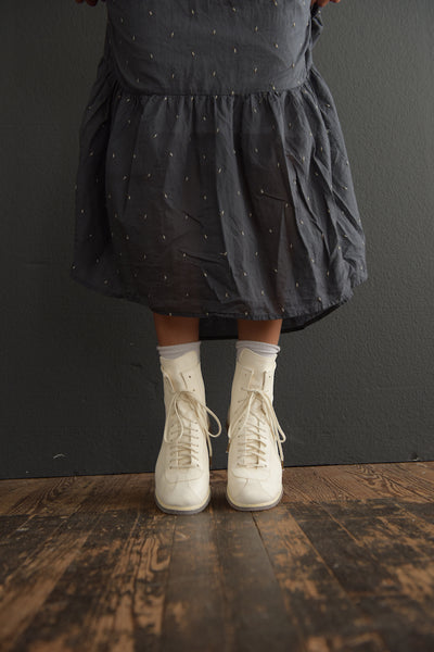 Ladak Dress in Ray's Embroidery Washed Black