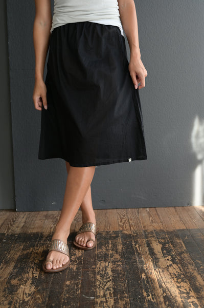 Half Slip - Natural, White and Black