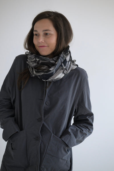 Square Scarf in Greys