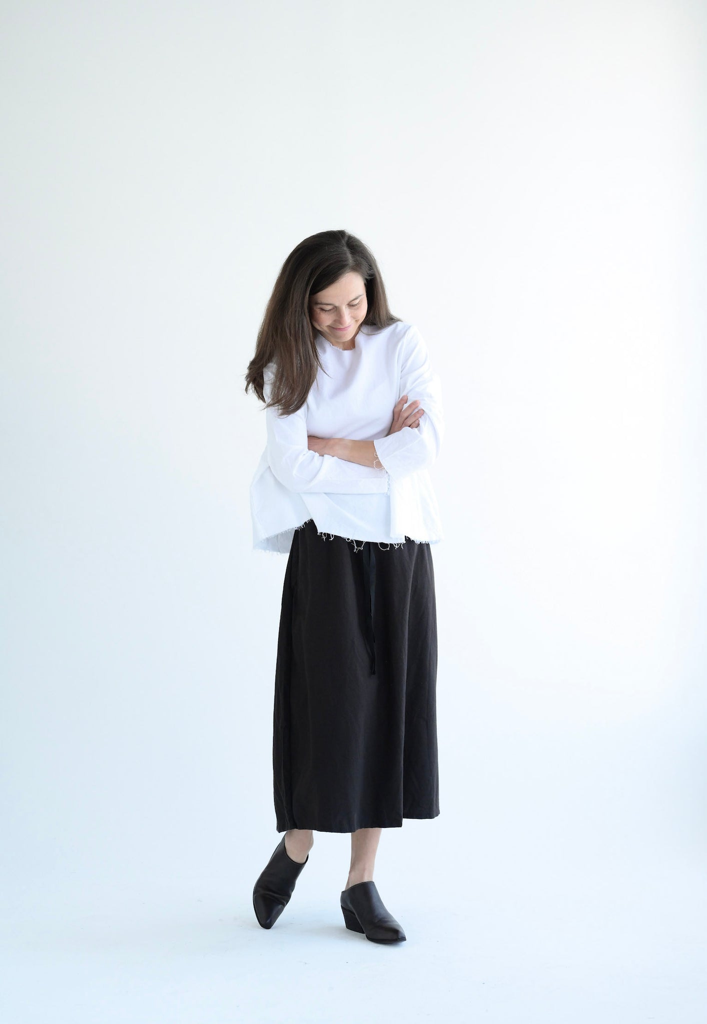 Long Sleeve Top in White