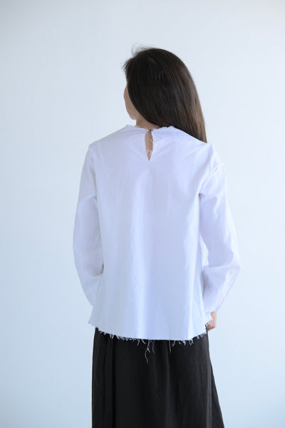 Long Sleeve Top in White
