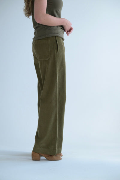 Panta Diana Fine Corduroy in Timo