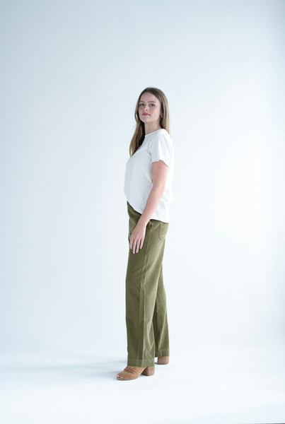 Panta Diana Fine Corduroy in Timo