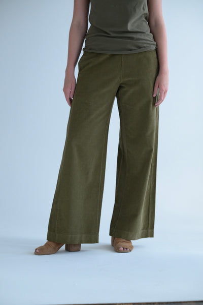 Panta Diana Fine Corduroy in Timo