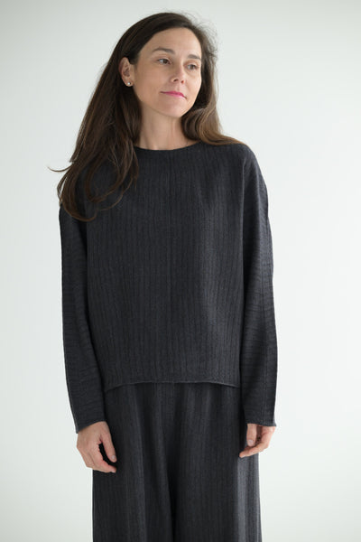 Sequences Blouse in Charcoal