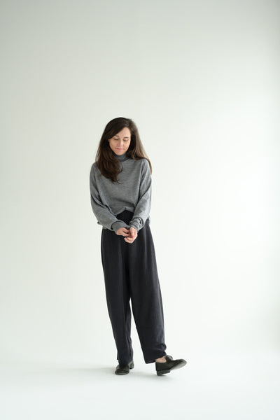 Levity Turtleneck in Gray Melange