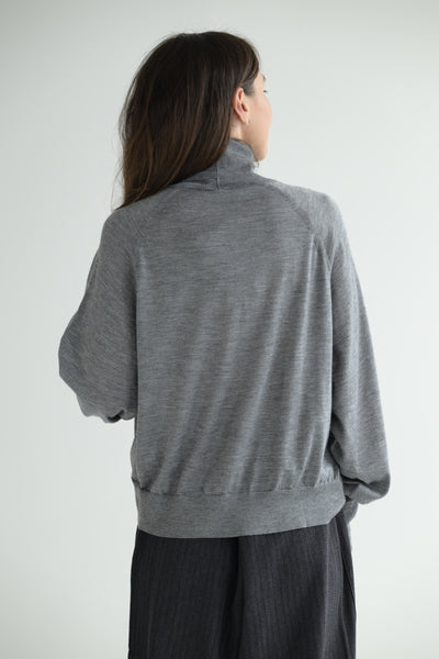 Levity Turtleneck in Gray Melange