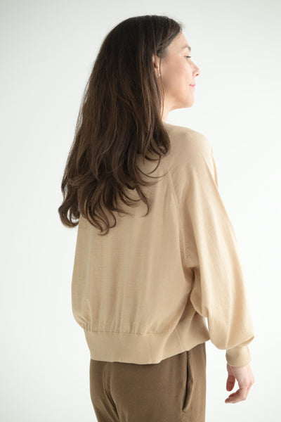 Levity Crewneck in Beige