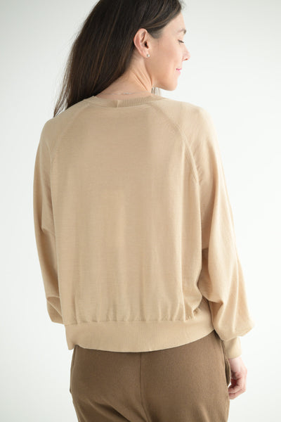 Levity Crewneck in Beige